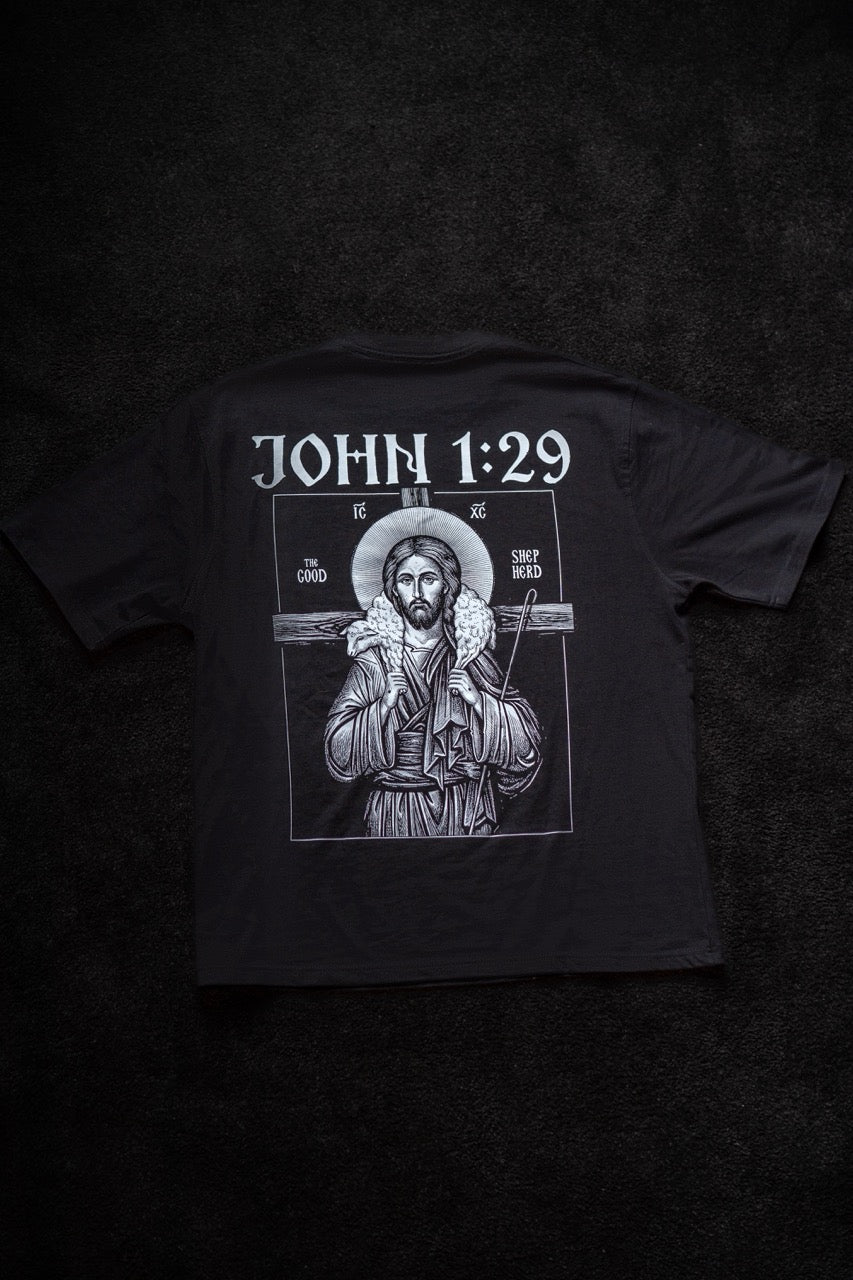 GODS LAMB OVERSIZE T-SHIRT IN BLACK