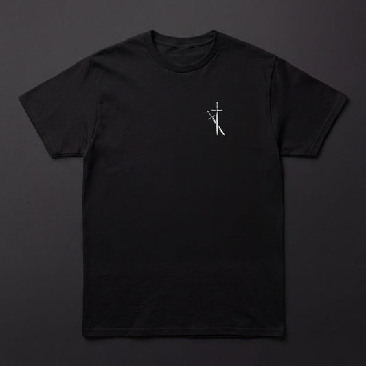 SWORDS OF FAITH T-SHIRT REGULAR FIT IN BLACK