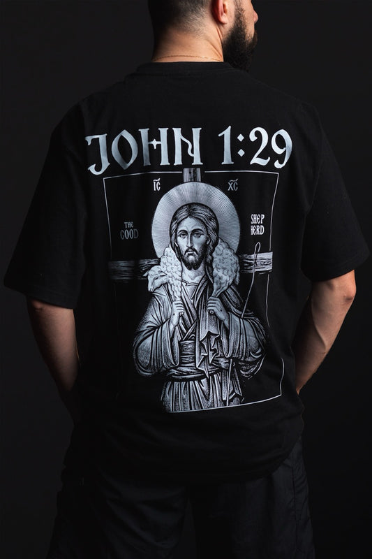 GODS LAMB OVERSIZE T-SHIRT IN BLACK